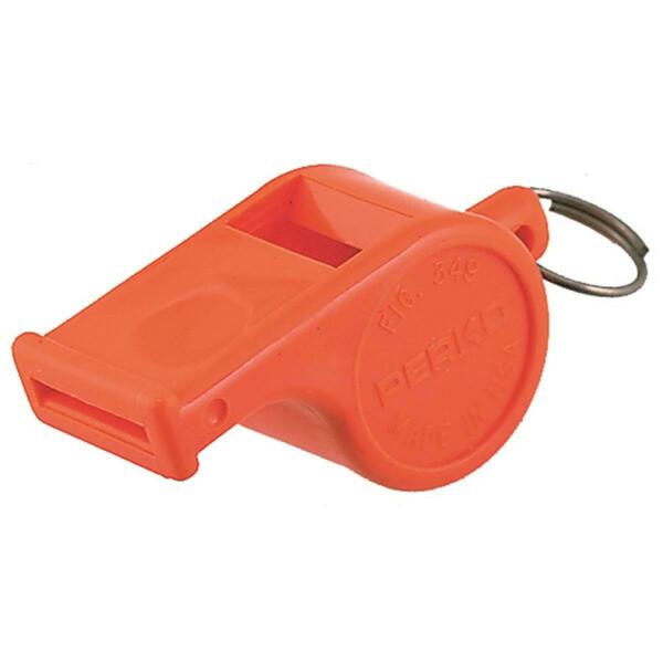Perko 0349DP Marine Plastic Ball Type Whistle, Orange 3001.0085
